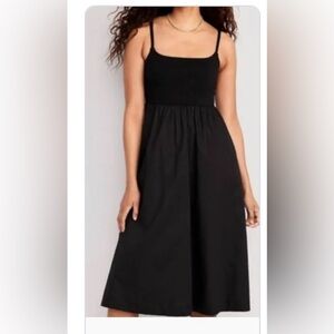Old Navy fit and flare combination midi dress